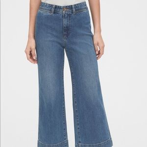 Gap High Rise Wide Leg Crop Jeans - WORN ONCE